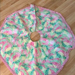 Lilly Pulitzer Christmas tree skirt
